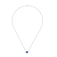 Sapphire and Diamond Necklace