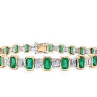Emerald and Diamond Bracelet