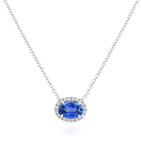 Sapphire and Diamond Necklace