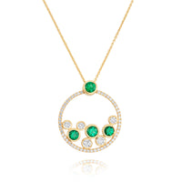 Emerald and Diamond Pendant