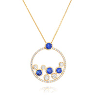 Sapphire and Diamond Pendant