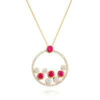 Ruby and Diamond Pendant