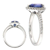 Tanzanite and Diamond Ring