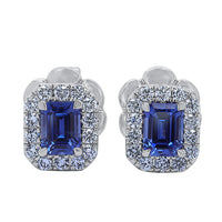 Sapphire and Diamond Earrings