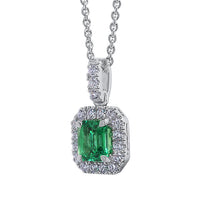 Emerald and Diamond Pendant