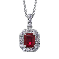 Ruby and Diamond Pendant