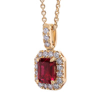Ruby and Diamond Pendant