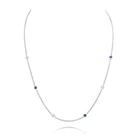 Sapphire and Diamond Necklace