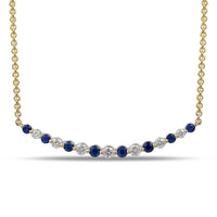 Sapphire and Diamond Necklace