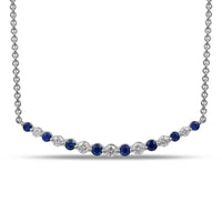 Sapphire and Diamond Necklace