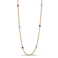 Ruby and Diamond Necklace