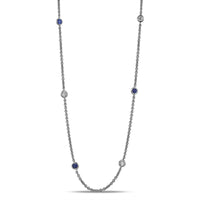 Sapphire and Diamond Necklace