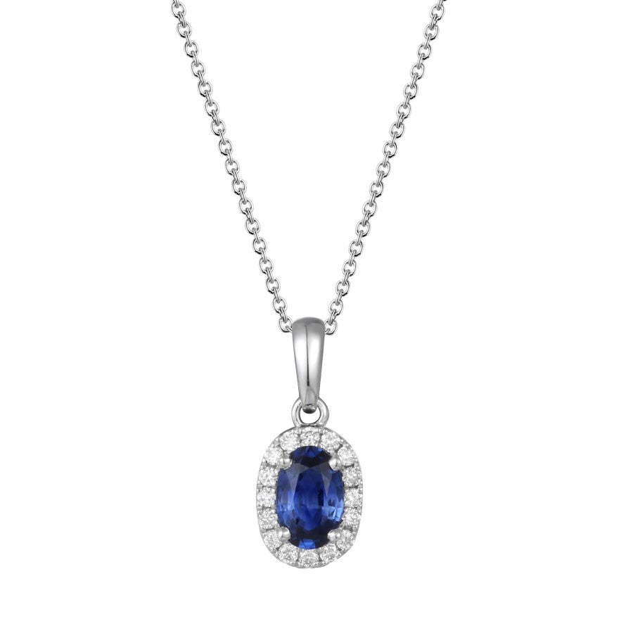 Sapphire and Diamond Pendant