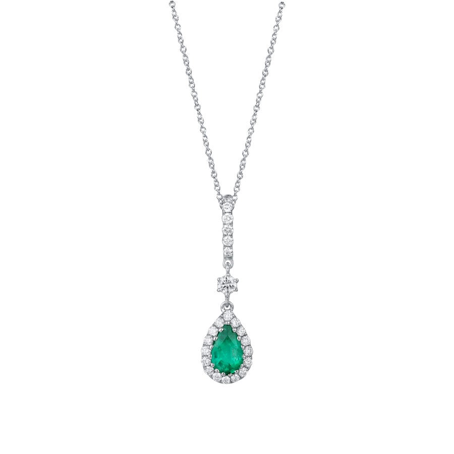 Emerald and Diamond Pendant