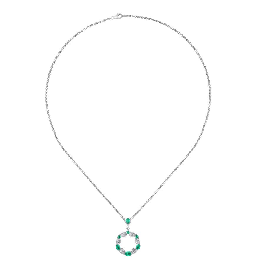 Emerald and Diamond Necklace