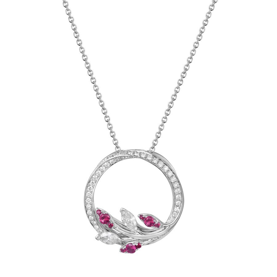 Ruby and Diamond Pendant