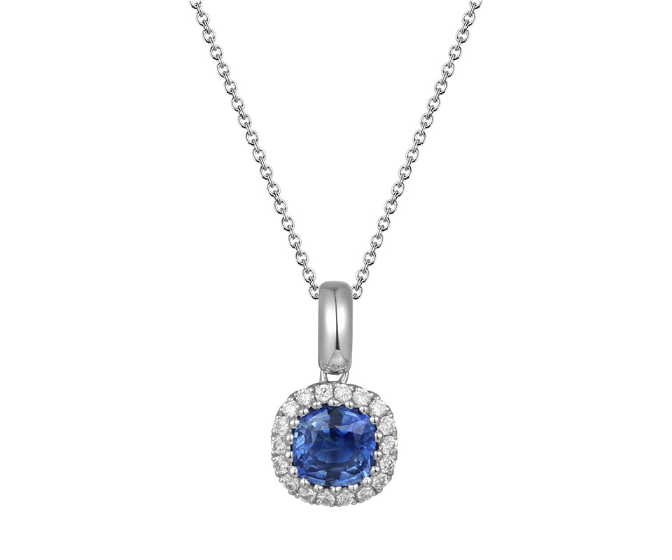 Sapphire and Diamond Pendant