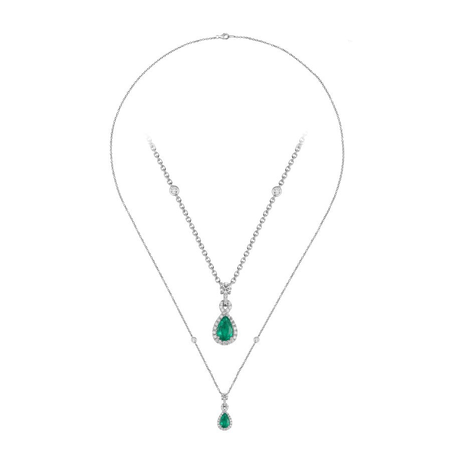 Emerald and Diamond Necklace