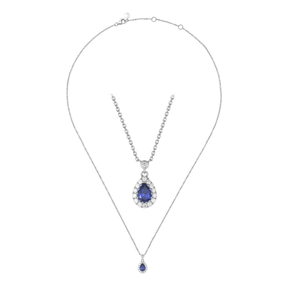 Sapphire and Diamond Necklace