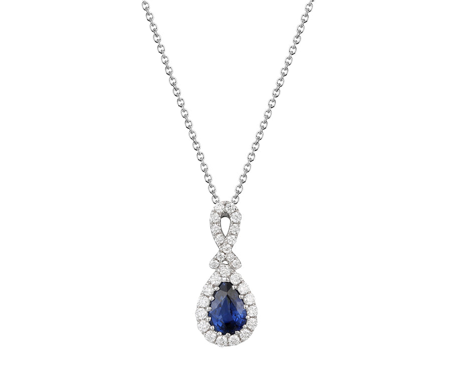 Sapphire and Diamond Pendant