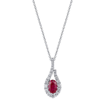 Ruby and Diamond Pendant