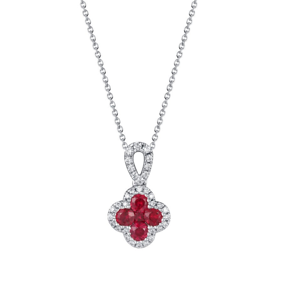 Ruby and Diamond Pendant