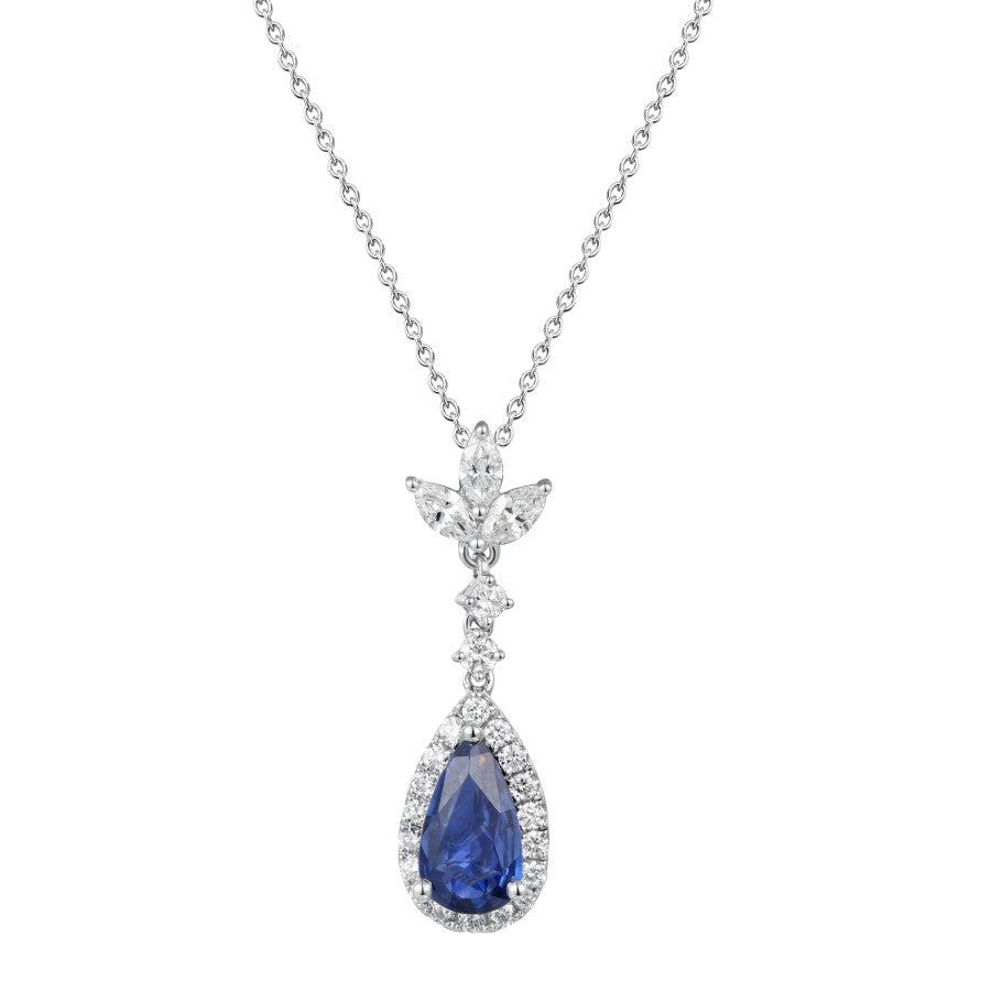 Sapphire and Diamond Pendant