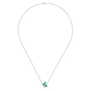 Emerald and Diamond Necklace