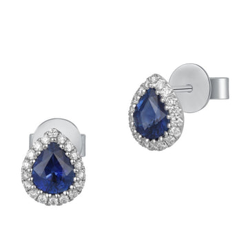 Sapphire and Diamond Earrings