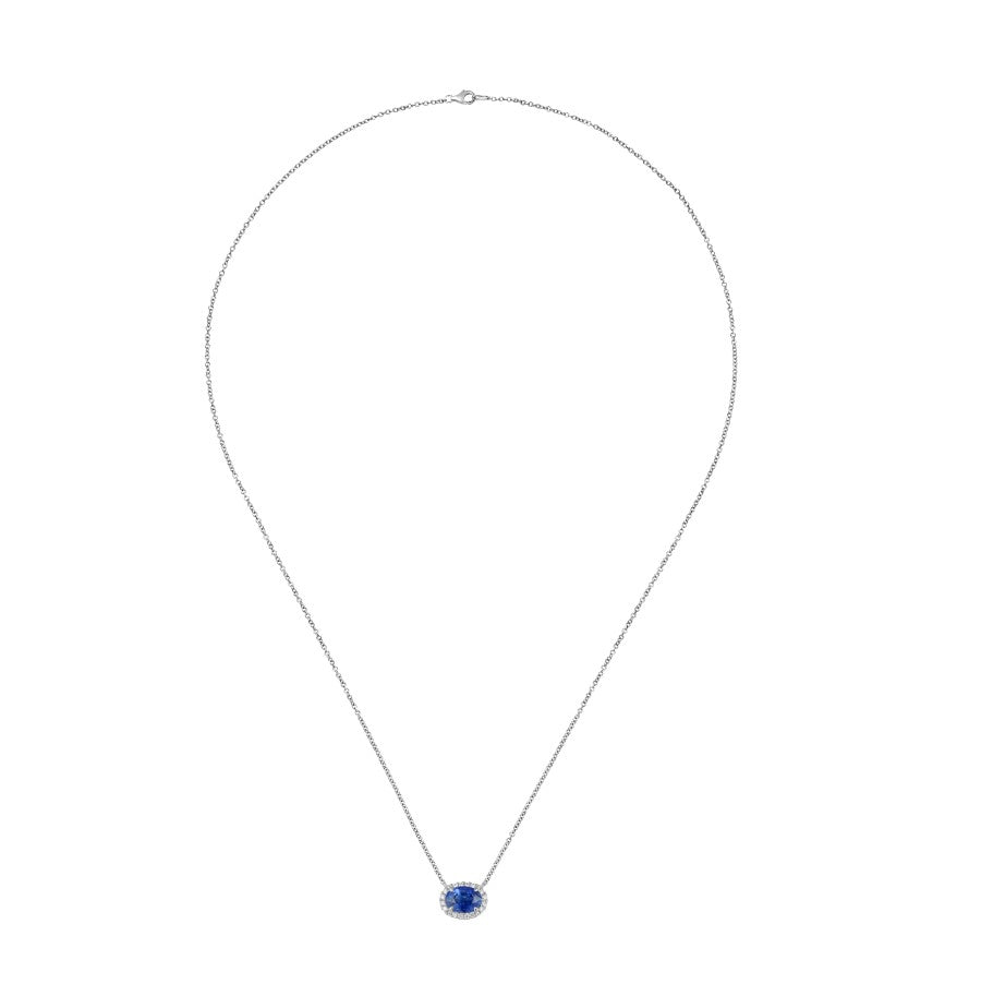 Sapphire and Diamond Necklace