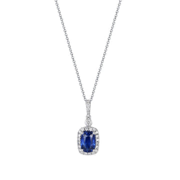 Sapphire and Diamond Pendant