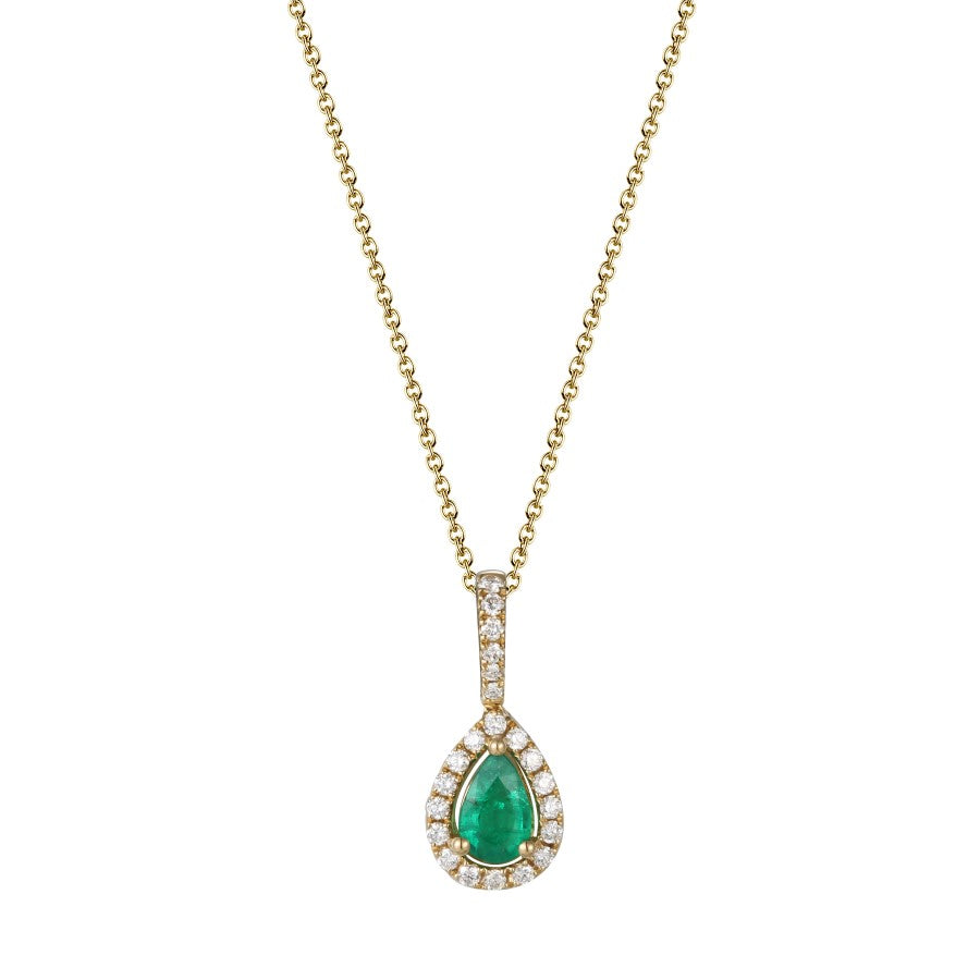 Emerald and Diamond Pendant
