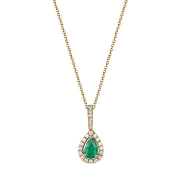 Emerald and Diamond Pendant