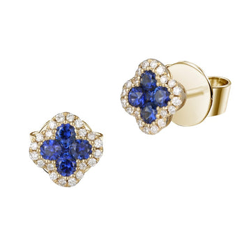 Sapphire and Diamond Earrings