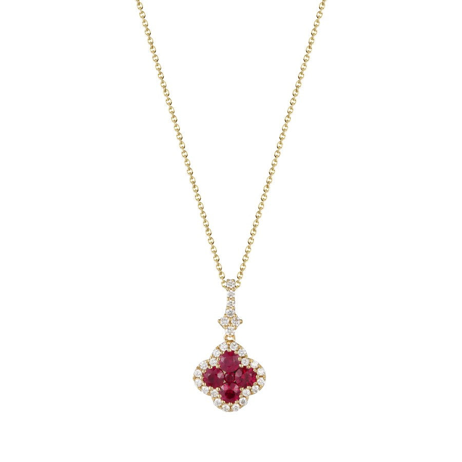 Ruby and Diamond Pendant