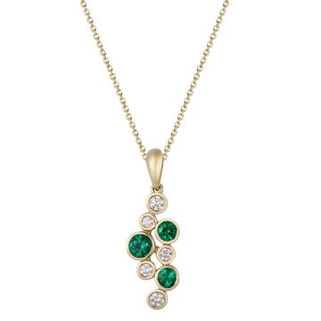 Emerald and Diamond Pendant