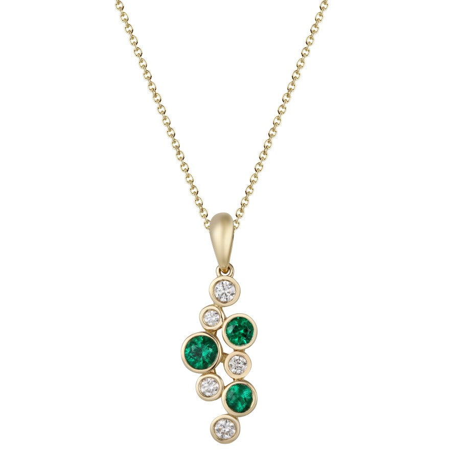 Emerald and Diamond Pendant