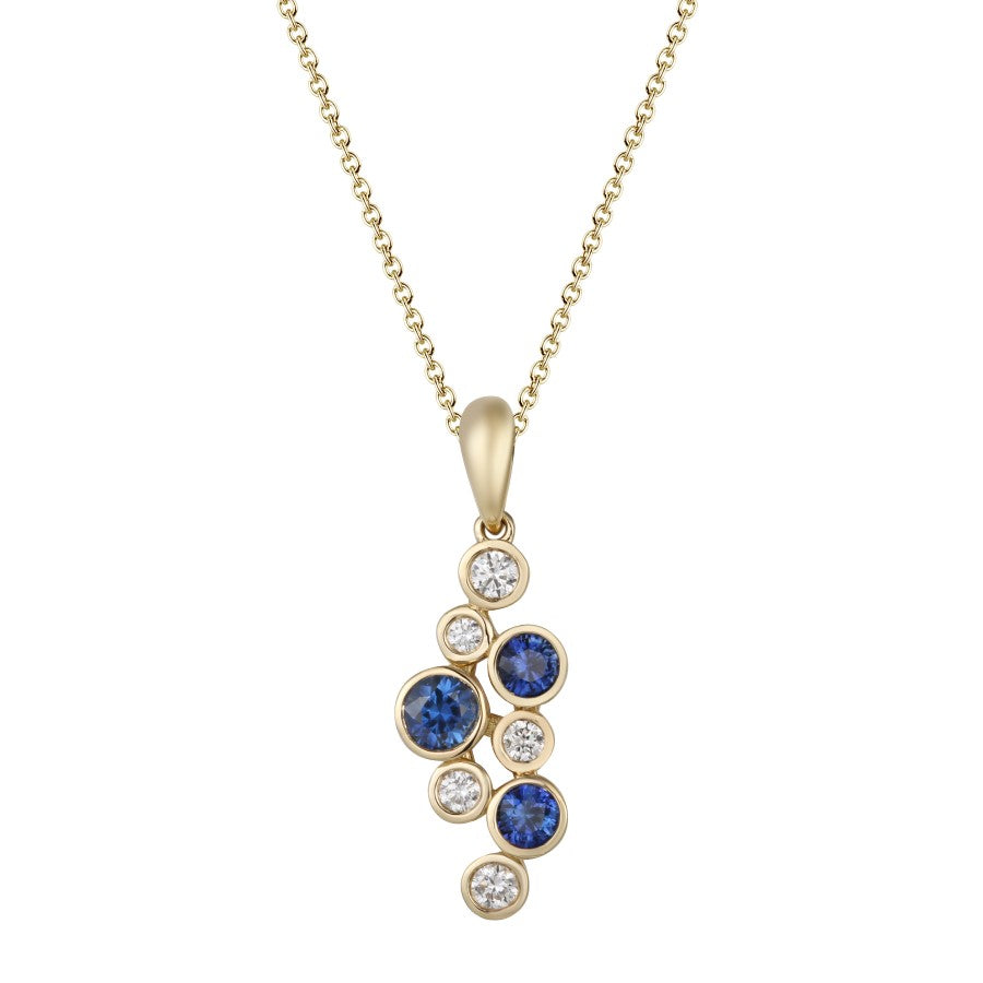 Sapphire and Diamond Pendant
