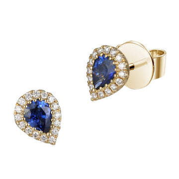 Sapphire and Diamond Earrings