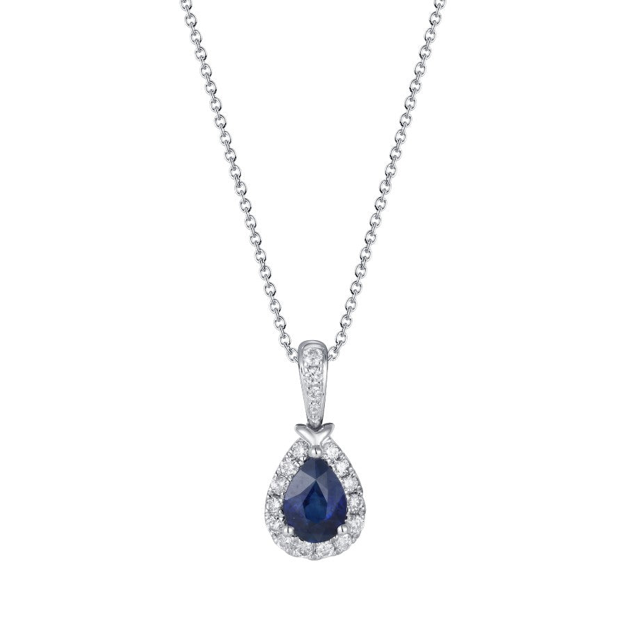 Sapphire and Diamond Pendant