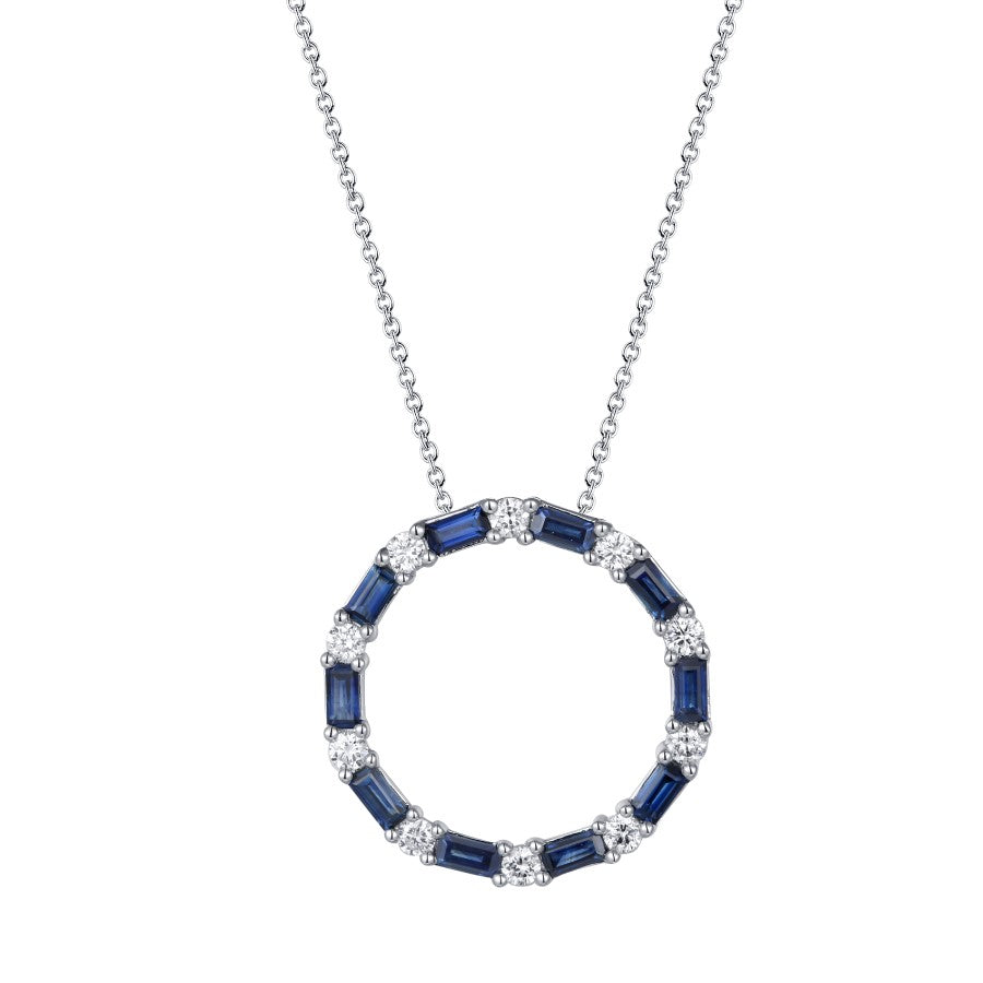Sapphire and Diamond Pendant