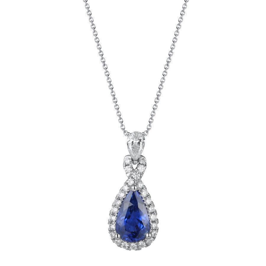 Sapphire and Diamond Pendant