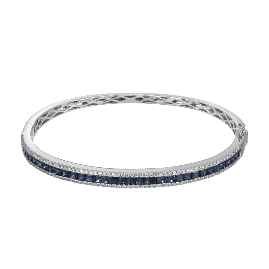 Sapphire and Diamond Bangle