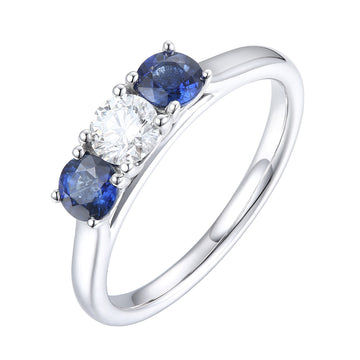 Sapphire and Diamond Ring