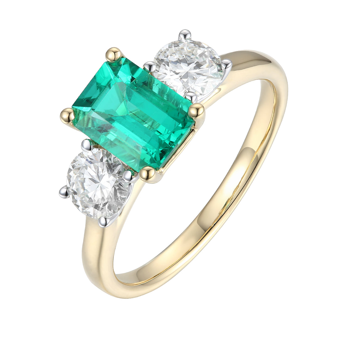 Emerald and Diamond Ring