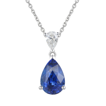 Sapphire and Diamond Necklace