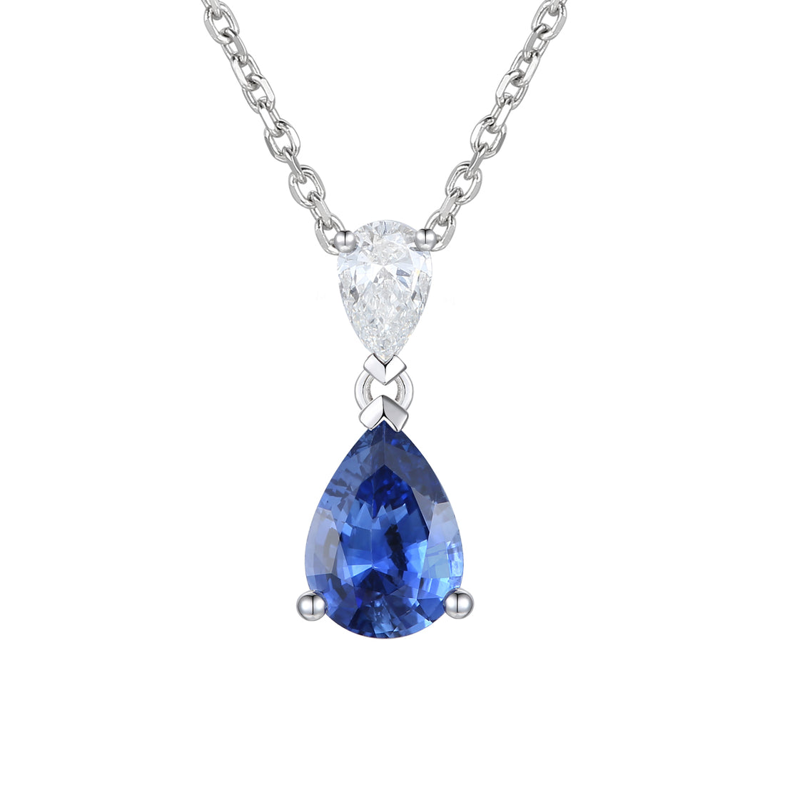 Sapphire and Diamond Necklace