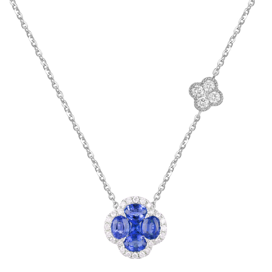 Sapphire and Diamond Necklace