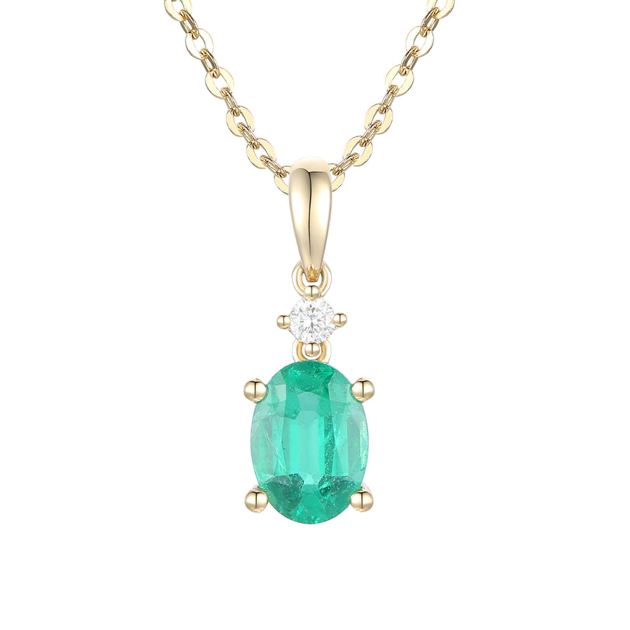 Emerald and Diamond Pendant