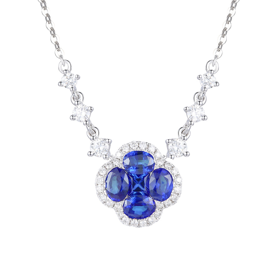 Sapphire and Diamond Necklace